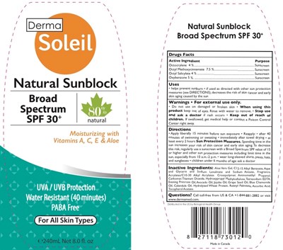 240 mL Tube (69711 306   Ds Adult Spf30 240ml Label)